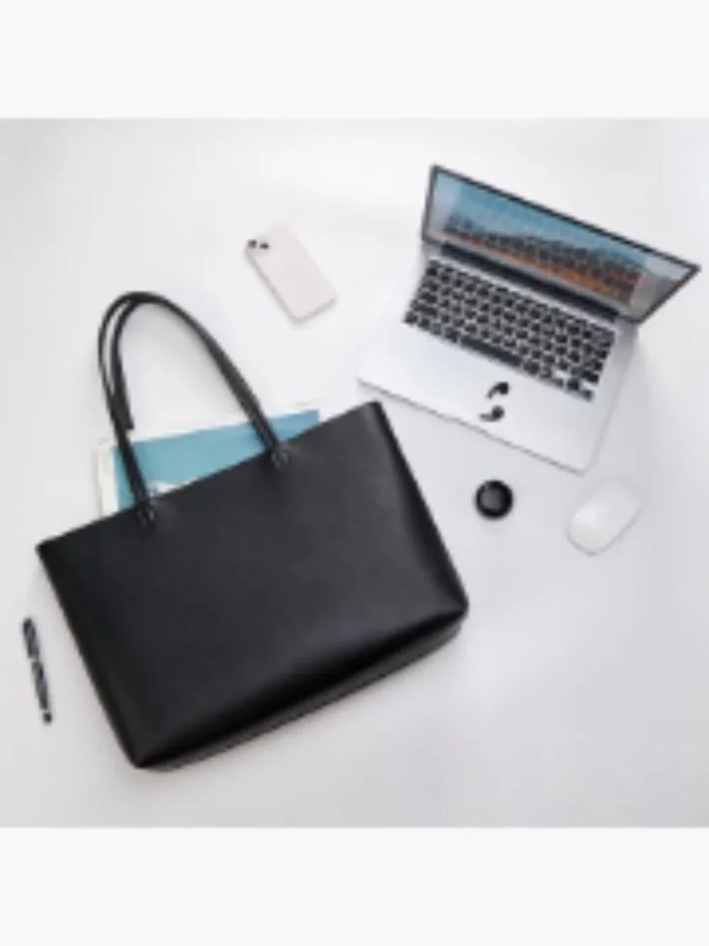 Vegan Leather Tote Bag for Women, Zipper Shoulder Satchel Purses, Large Casual